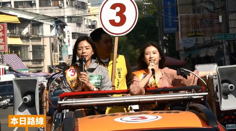 如同自己選！雞排妹一早連跑兩場拜票