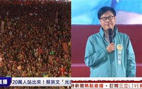 蔡英文鳳山爆滿！陳其邁上台「高雄人暴動」：港都市長回歸