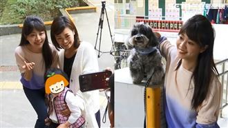 高嘉瑜投票　小孩、狗狗搶和女神合照