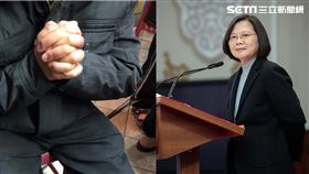 庸粉受訪（台中潭子洪慈庸競選總部）／記者張雅筑攝、翻攝自蔡英文臉書