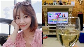 萬老師郭昱晴，總統大選當日慶祝「台灣人民大勝利」。（組圖／翻攝自臉書）