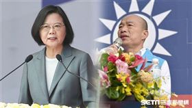 蔡英文 韓國瑜 組合圖／資料照