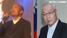 韓國瑜，吳敦義（記者林恩如、邱榮吉拍攝）