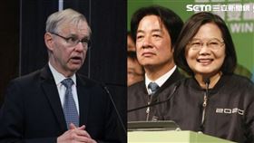 卜睿哲,蔡英文(翻攝自推特、記者林聖凱攝影)