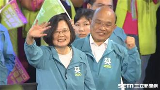 民進黨獲全勝　小英讚蘇貞昌功不可沒