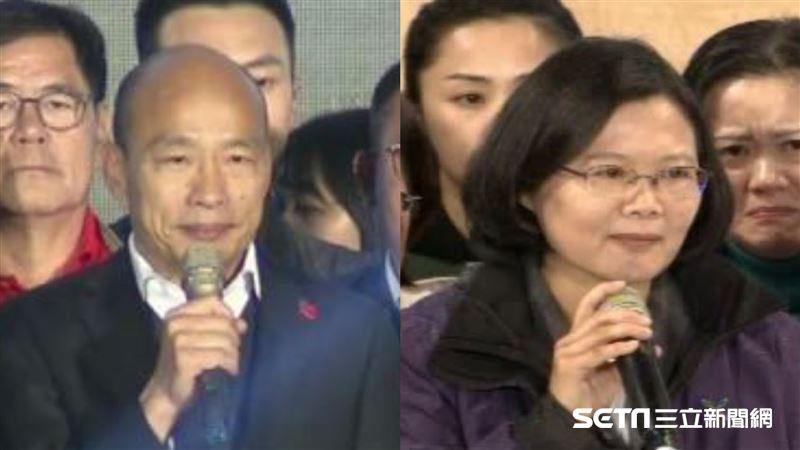 對比韓、蔡敗選感言　網讚：高下立判