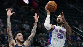 ▲羅斯（Derrick Rose）攻下23分，活塞延長賽輸球。（圖／美聯社／達志影像）