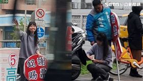 獨／新擋泥板女神！高嘉瑜寒風中謝票　蹲地替「機車」簽名（圖／資料照）