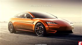 ▲Tesla Model S大改款預想圖（圖／翻攝自Carscoops）
