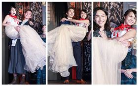 黃姵嘉、吳慷仁、林路迪、紀培慧、田士廣。（記者林聖凱攝影）
