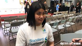 ▲視障跑者穎芝將第7次跑在台北路上。（圖／記者林辰彥攝影）