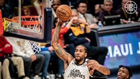 ▲『可愛』雷納德（Kawhi Leonard）打完前三節攻下43分。（圖／翻攝自快艇推特）