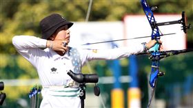 ▲林佳恩在女子組領先。（圖／射箭協會提供）