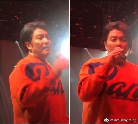 阿杜過去因為生病而身材失控走鐘。(圖／翻攝自韓華春fighting微博)