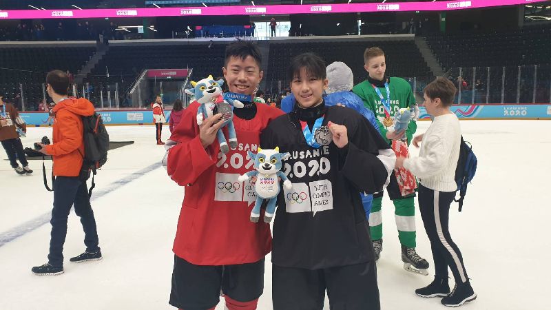 冬青奧／林威宇、張恩婗　冰球奪2銀
