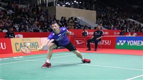 王子維印尼羽球大師賽輕取泰國好手台選羽球選手王子維15日在印尼羽球大師賽輕取泰國好手王高倫。王子維花41分鐘就拿下勝利。中央社記者石秀娟雅加達攝 109年1月15日