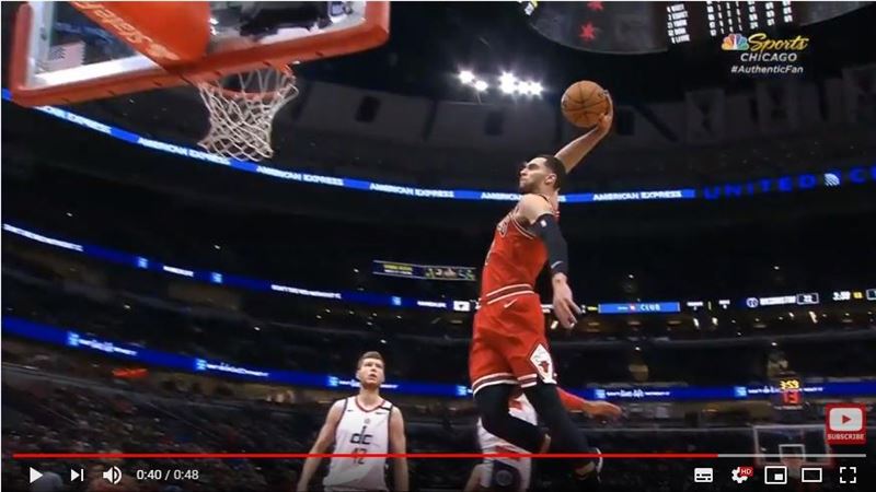 NBA／騙過矮湯　拉文切入單手暴扣
