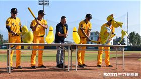 ▲中信兄弟開訓打5亞（鴨），左起王勝偉、李振昌、陳信揚、丘昌榮與林智勝。（圖／記者王怡翔攝影）