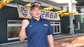 ▲彭政閔出席開訓媒體日。（圖／記者王怡翔攝影）