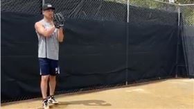 ▲紐約洋基田中將大練投。（圖／翻攝自推特）