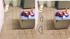 阿公頭七回魂夜 地上的麵粉真的出現(圖/爆料公社官網)