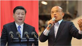習近平、蘇貞昌（合成圖／翻攝自新華網、蘇貞昌臉書）