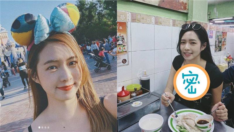 簡廷芮吃飯曬豪乳　前傾倒出水嫩半球