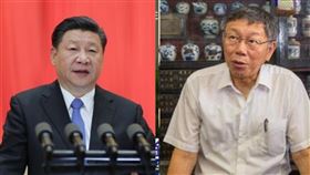 中國領導人習近平與緬甸重申一中聲明，柯文哲回擊。（組合圖／資料照）