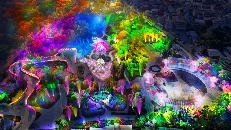 台灣燈會暖身　璀璨花燈晚間后里登場