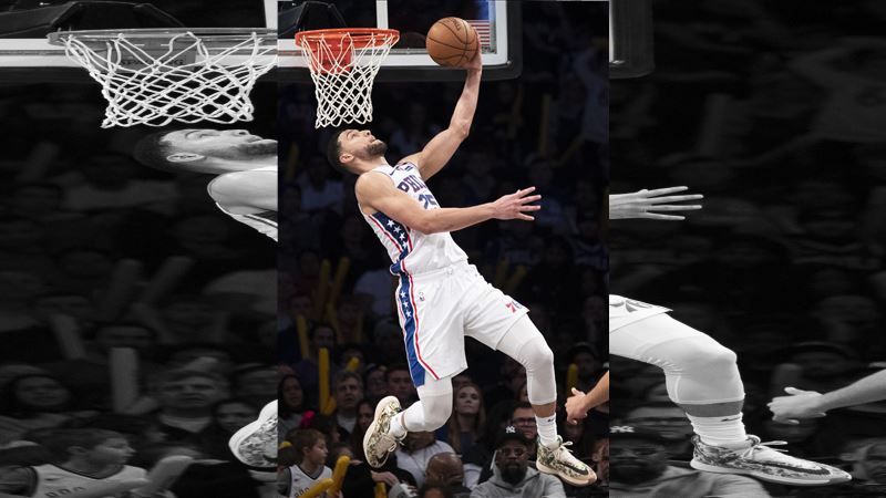 NBA／西蒙斯狂　首度30分大三元