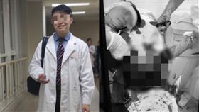 病人家屬追殺！眼科名醫「後腦勺被砍爛」　白袍染鮮血命危（翻攝自微博）