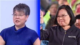 從藍軍變挺蔡！黃光芹當小英面說真心話（圖／翻攝自新聞面對面YouTube、蔡競辦提供）