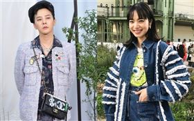 BIGBANG隊長G-Dragon（簡稱GD）出席香奈兒秀宇日本藝人小松菜奈（翻攝自微博）
