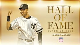 ▲基特（Derek Jeter）入選名人堂。（圖／翻攝自MLB推特）