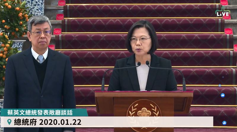 蔡英文宣布：暫停武漢旅遊團來台