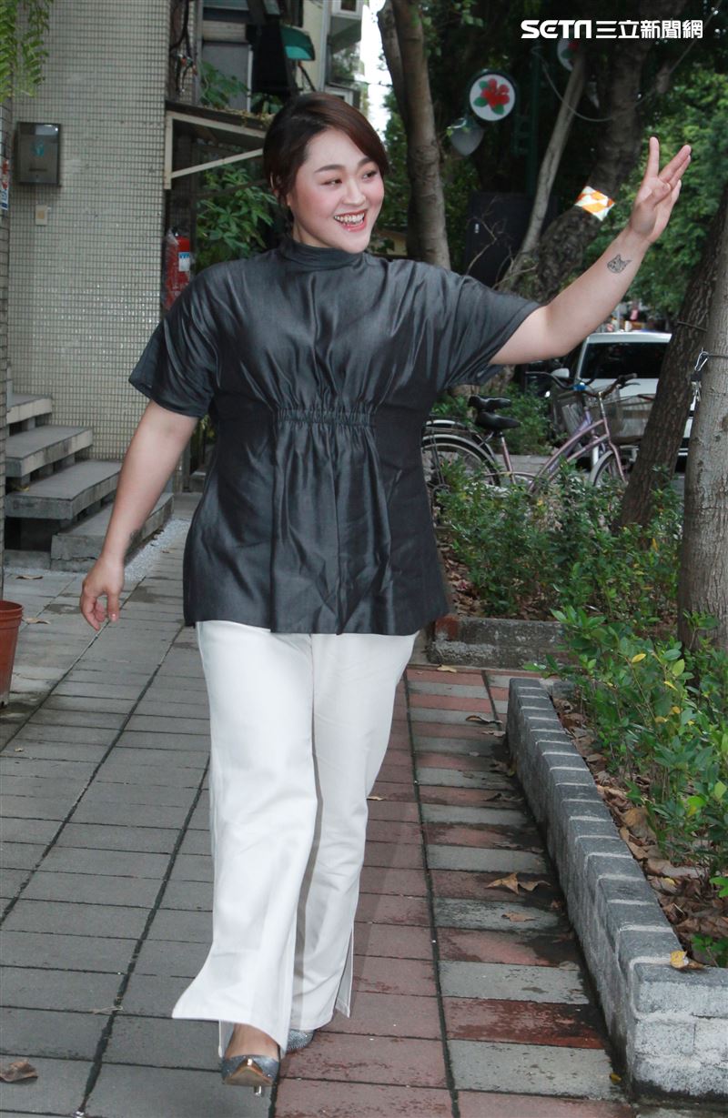 許莉潔三立新聞網專訪。（記者邱榮吉/攝影）