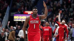 ▲威廉森（Zion Williamson）復出狂飆4顆三分球。（圖／美聯社／達志影像）