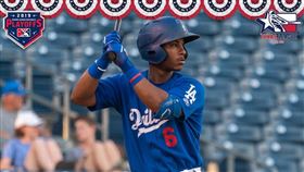 ▲道奇游擊新秀道恩斯（Jeter Downs）。（圖／翻攝自Minor League Baseball
推特）