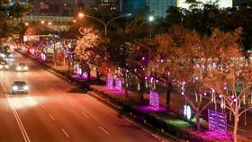 全城亮起來！中市府攜手大台中建築師公會打造紫金光河（圖／台中市政府）