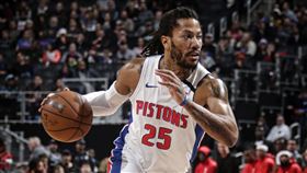 ▲羅斯（Derrick Rose）連11場得分破20，寫下生涯新紀錄。（圖／翻攝自活塞推特）
