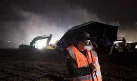 武漢肺炎,疫情,武漢市,武漢,肺炎病患,火神山醫院,火神山
圖／翻攝自新華網