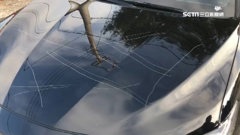 議員家18車被刮　千萬藍寶堅尼毀了