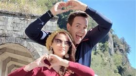 美籍男星任翔跟台灣老婆欣西亞。翻攝欣西亞和Shane任翔臉書