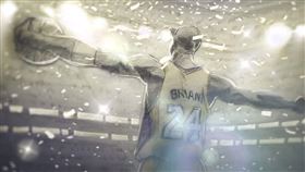 Kobe以《親愛的籃球》奪得奧斯卡獎。（圖／翻攝自YouTube）