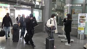 口罩,武漢肺炎,機場,旅客,飛機,旅客,行李,示意圖