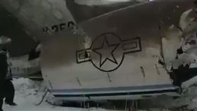 阿富汗,墜機,墜毀,美國,空軍,E-11A,飛機,　圖／翻攝自推特
