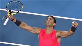 ▲Rafael Nadal晉級澳網8強。（圖／美聯社／達志影像）