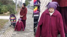 阿嬤怕孫冷！童被包好包滿變肉粽　「超厭世臉」網全笑瘋（圖／翻攝自爆笑公社）