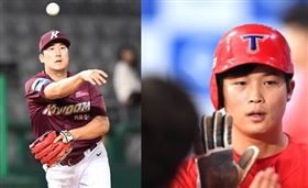 ▲首爾培育證券英雄開春首次選手交易，獲得外野手朴俊泰（右）與現金2億韓元；KIA則獲得三壘手張英錫。（圖／截自韓國媒體）