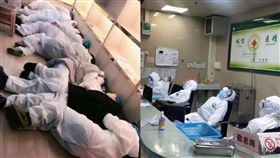  武漢肺炎一線醫護人員帶尿布上班（圖／翻攝自微博）